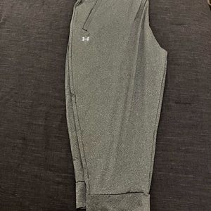 NWT Women’s Plus UnderArmour Heatgear Armour Capri Pant (Gray, 1x)